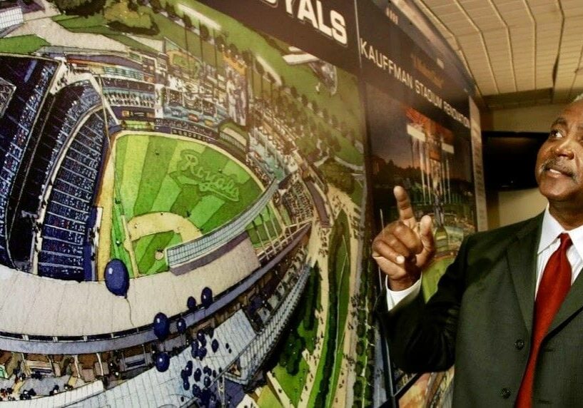 Jackson County Executive Frank White Jr. when he was named to the Kansas City Royals Hall of Fame.