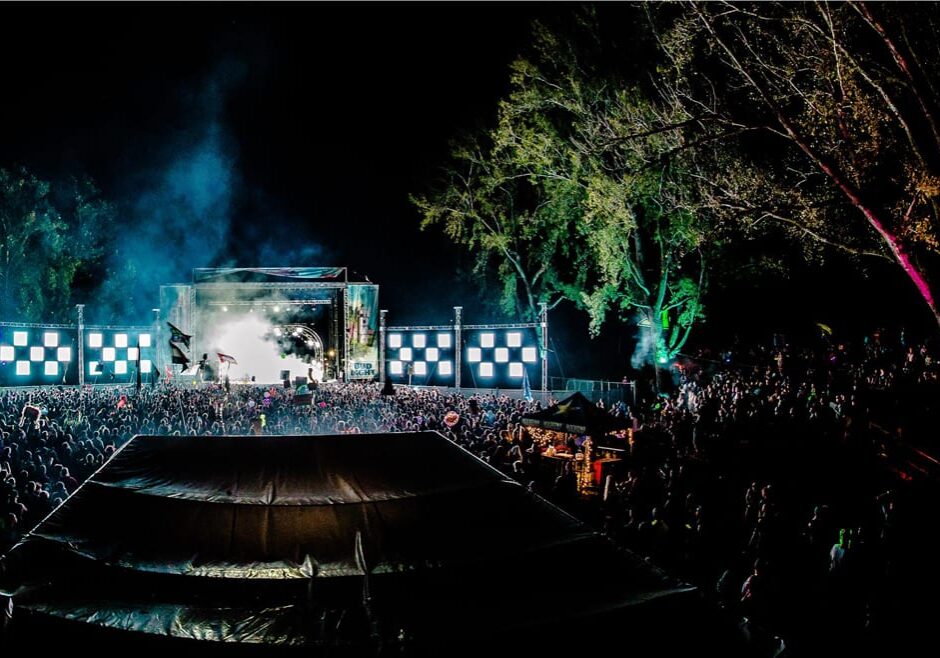 A stage at a music festival