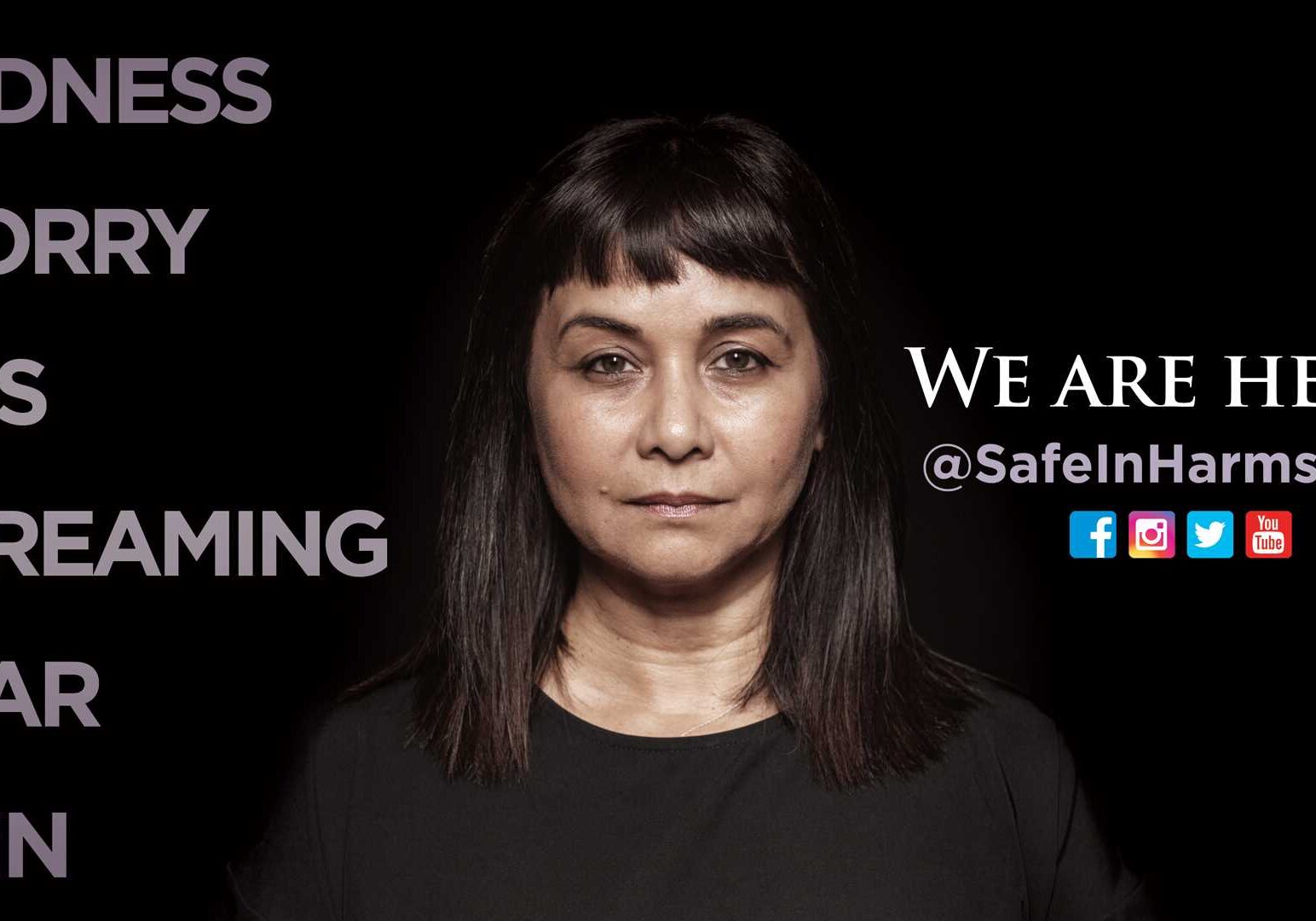 Safe in Harm’s Way partnered with the Out of Home Advertising Association of America to create billboards to reach survivors of domestic abuse.