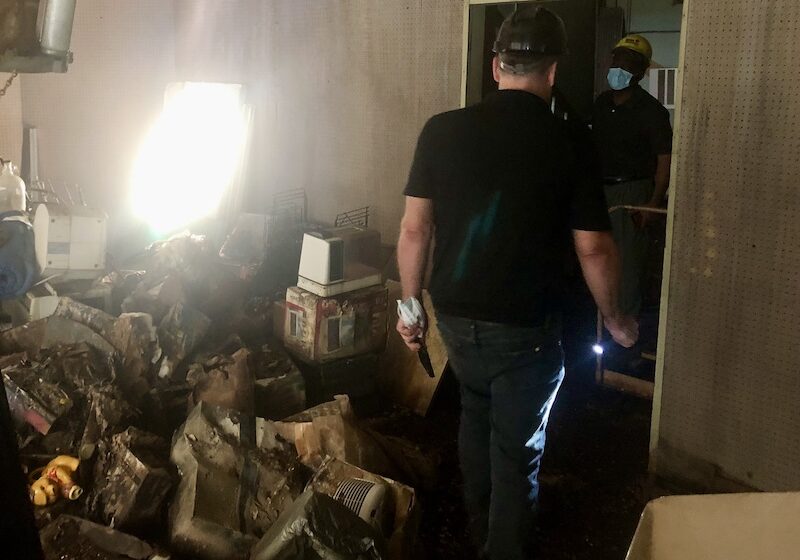 Sally inside Seiden's