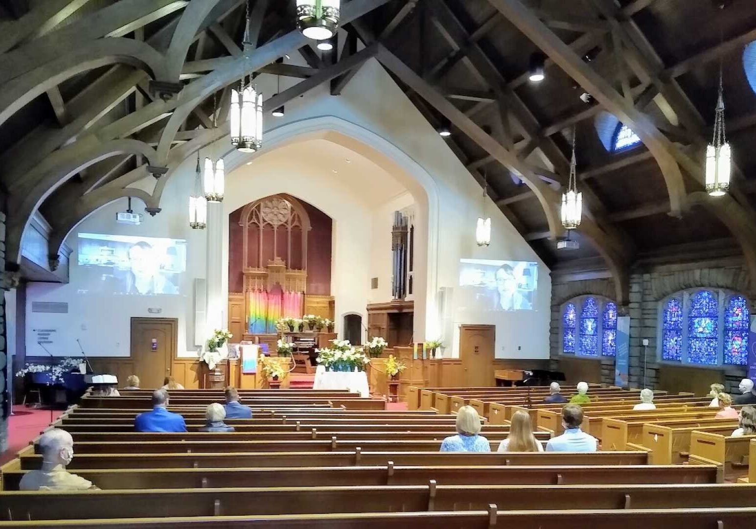 The sanctuary of Second Presbyterian Church, 318 E. 55th St., Kansas City, Missouri.