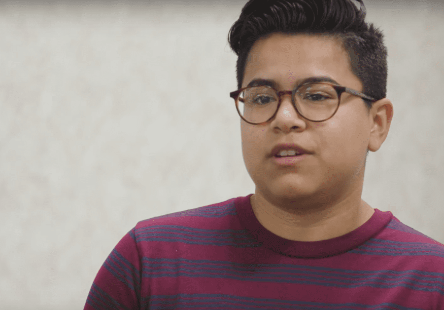 Karla Dubon, a Pre-K instructional support assistant, talks about what the teacher of the future will look like. (Emily Woodring | Flatland)