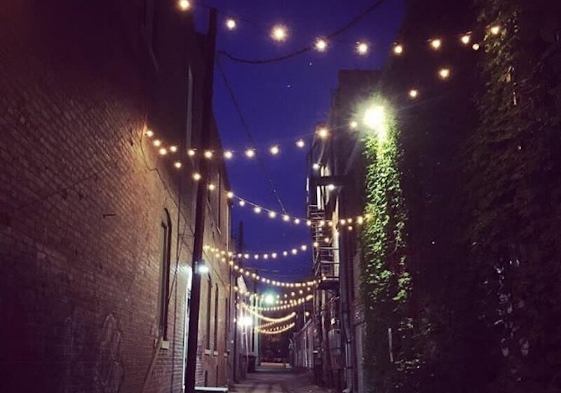 Sculpture Alley night