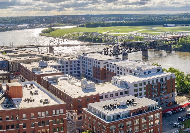 Second and Delaware drone aerial