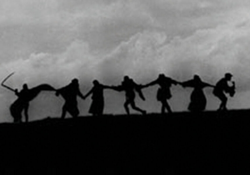 The famous final scene, known as the dance of death, from Ingmar Bergman's "The Seventh Seal."