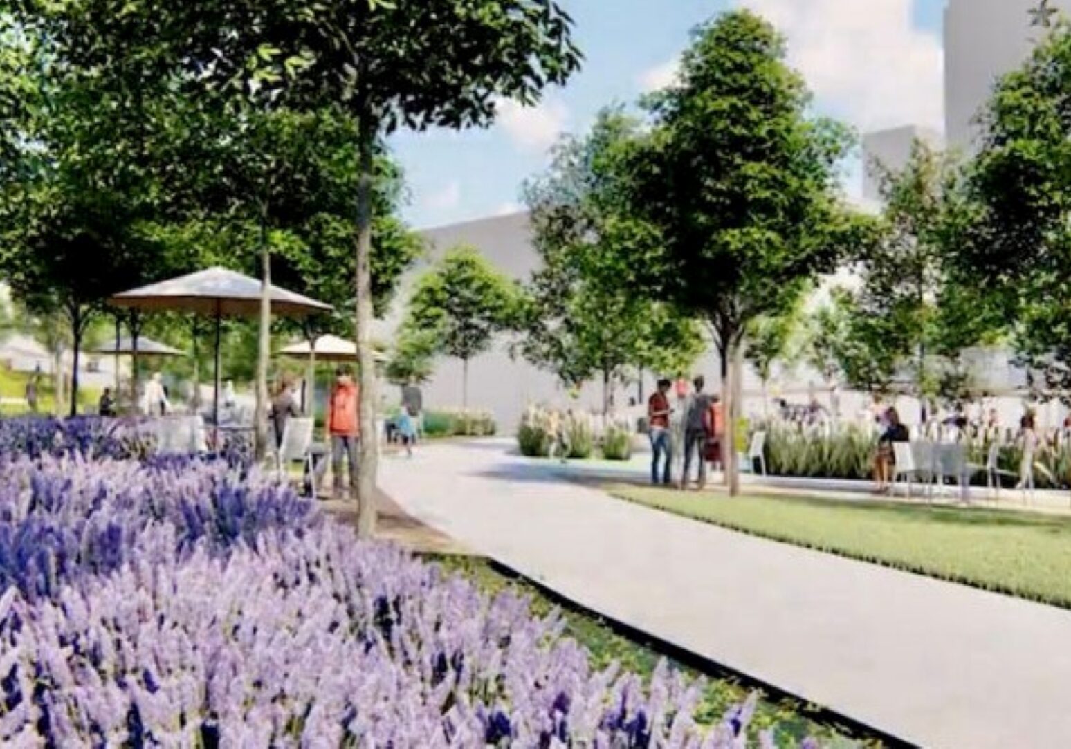 A rendering of how the South Loop Link might look to future pedestrians.