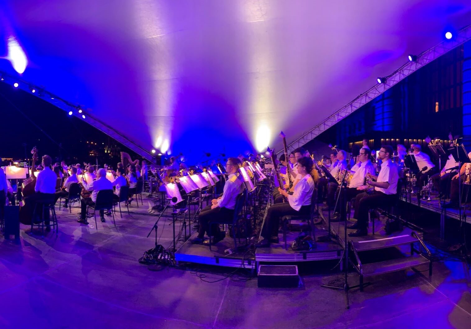 The Kansas City Symphony performs during "Celebration at the Station