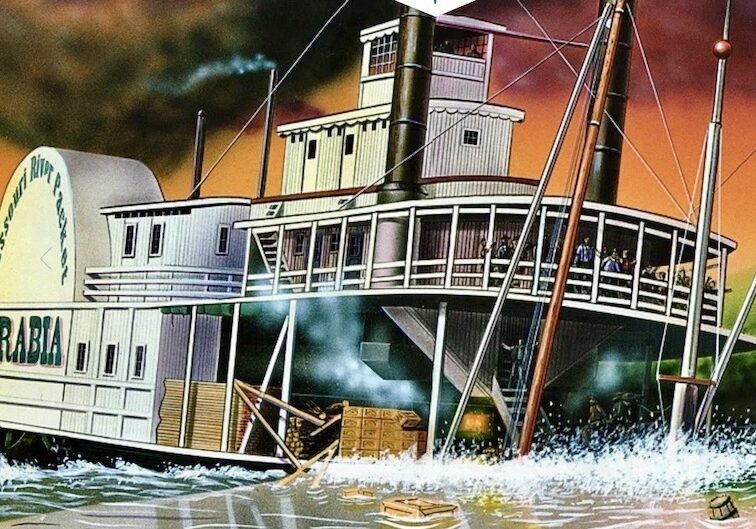 Steamboat Arabia sinking