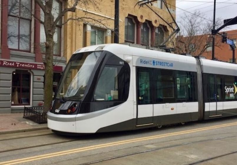 KC Streetcar in the River Market.
