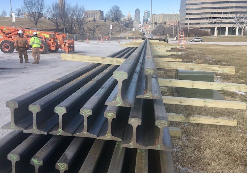 Streetcar rails