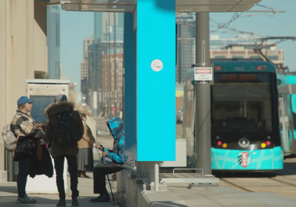 A KC Streetcar stop
