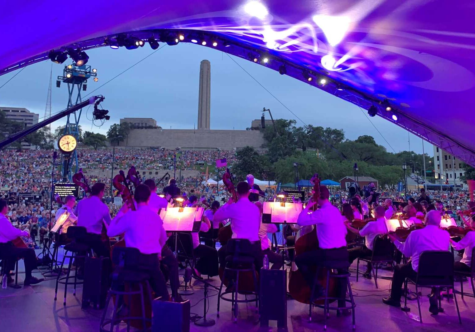 The Kansas City Symphony performing at the "Celebration at the Station."