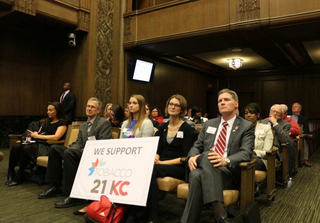 Tobacco 21 supporters at KC council