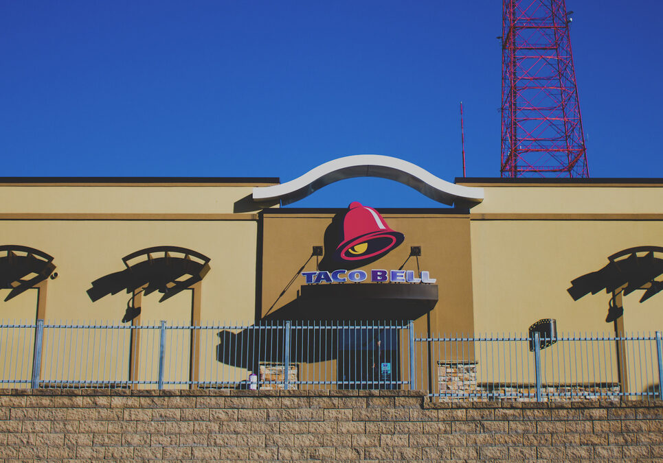 The Taco Bell restaurant on Linwood Boulevard in Kansas City.