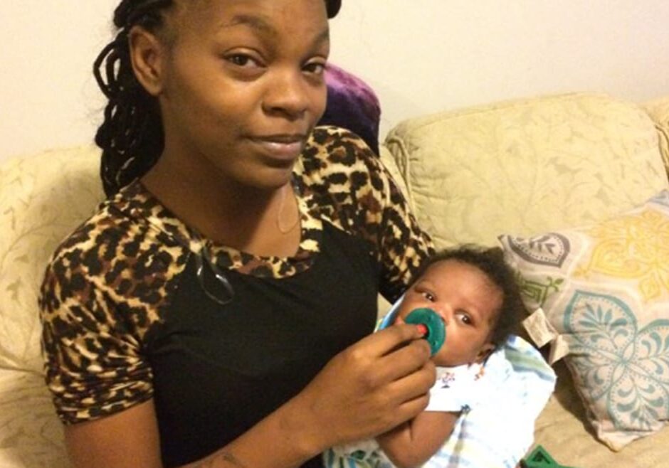 Tanesha Horton, 21, of Kansas City, Kansas, says she worries about the health of her son, D'won, who was born in November. (Photo: Alex Smith | Heartland Health Monitor)