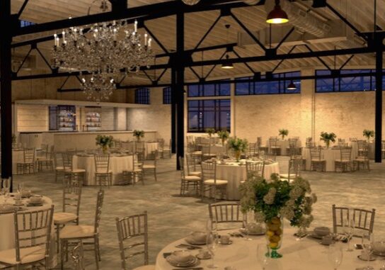 The ballroom at The Abbott will be able to accommodate up to 1,100 guests. (Image provided by The Abbott).