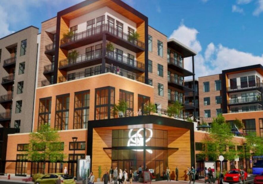The $60 million Third and Grand apartment development won approval for a 25-year property tax abatement on its second try.