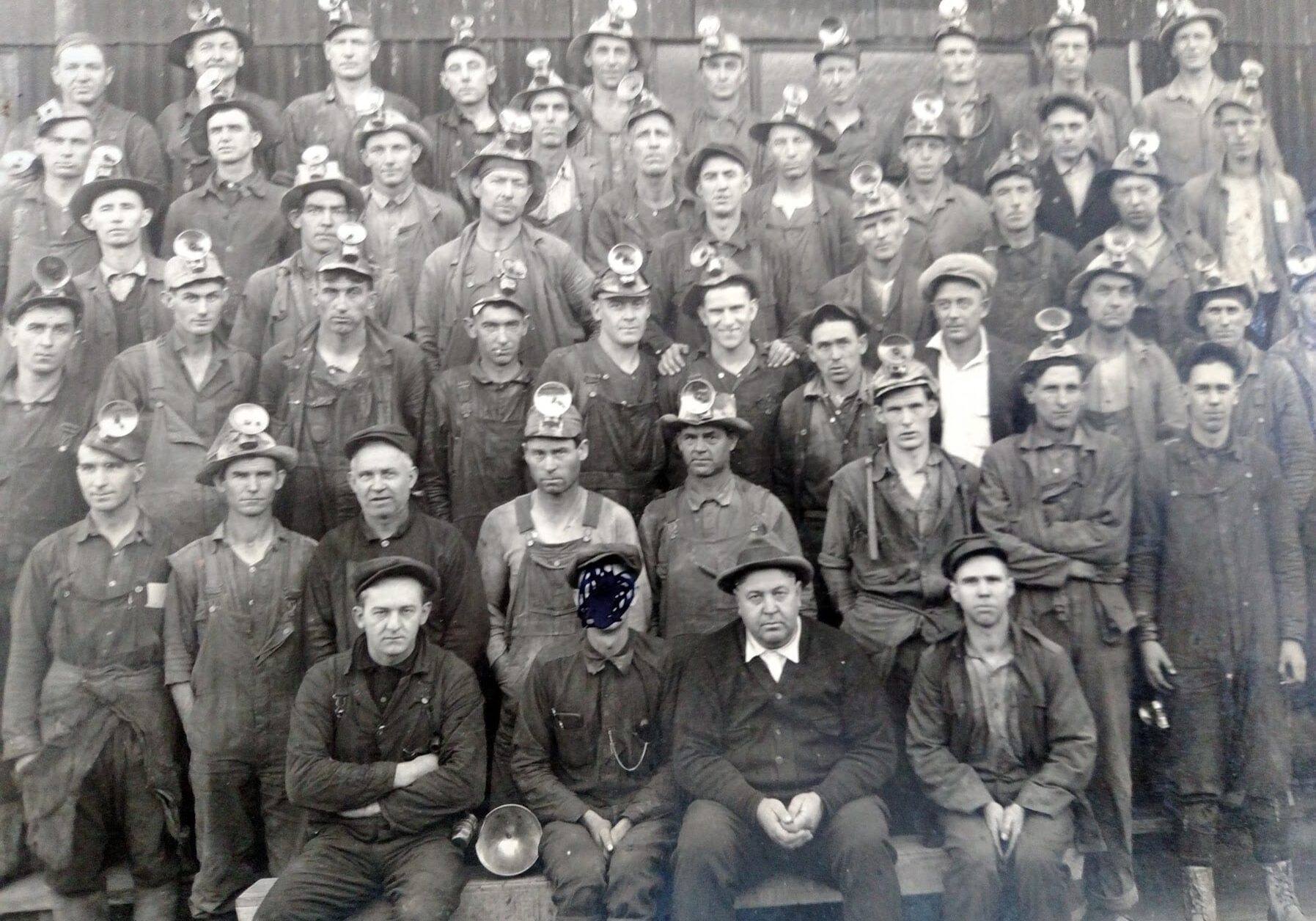 a group of lead miners in 1900s