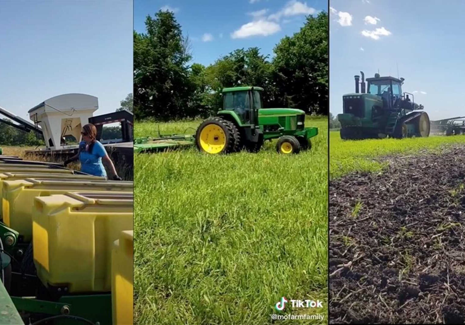 TikTok videos of Madison Larkin's family farm