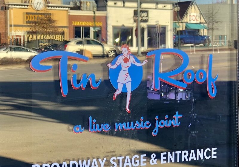 Tin Roof door sign