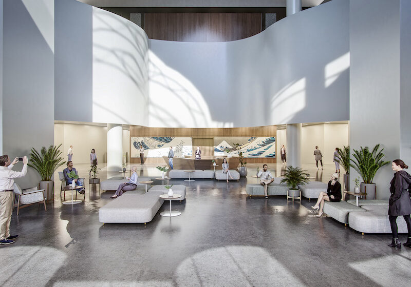 Town Pavilion lobby rendeirng