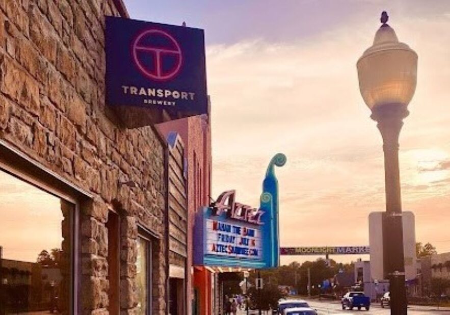 Exterior view of Shawnee’s Transport Brewery.