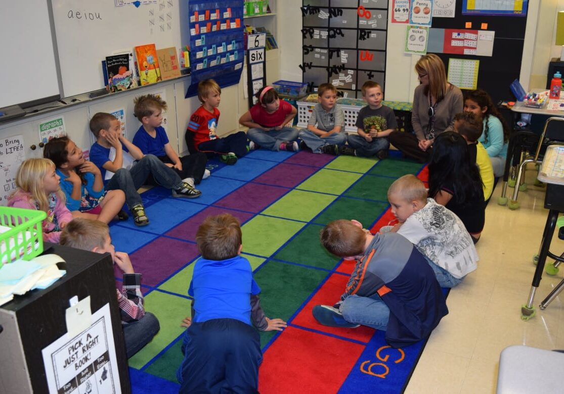 Kids in morning circle