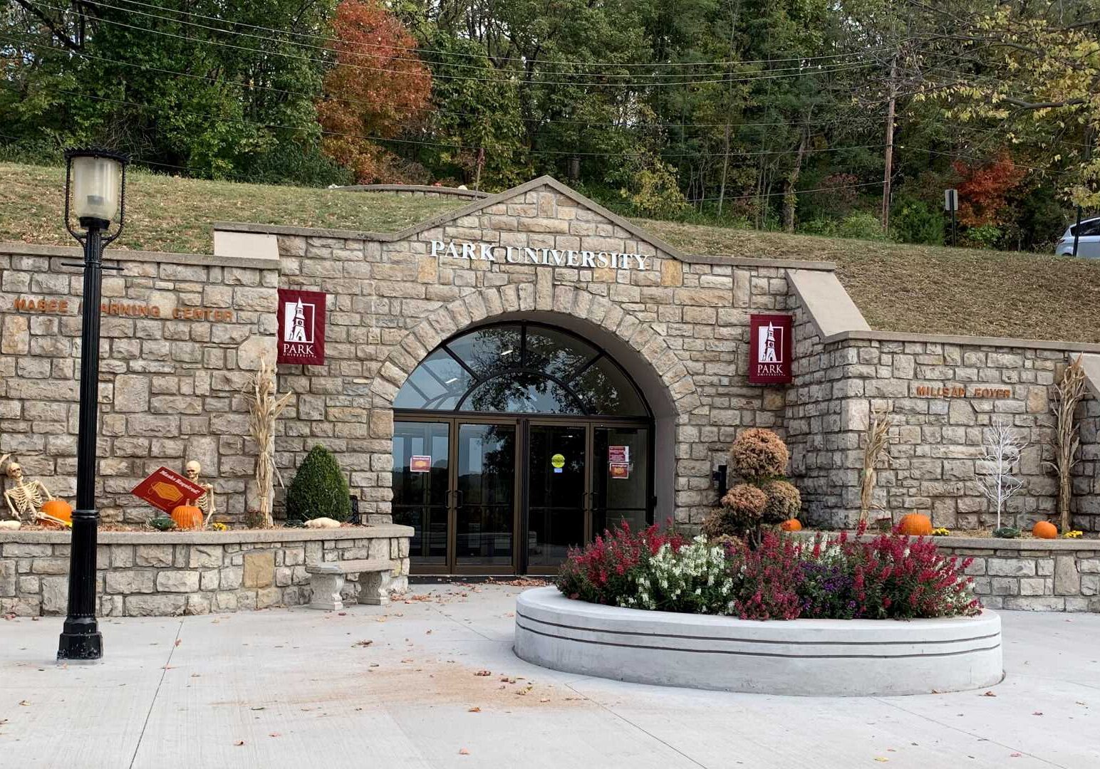 The main entrance to Park University’s Academic Underground space.