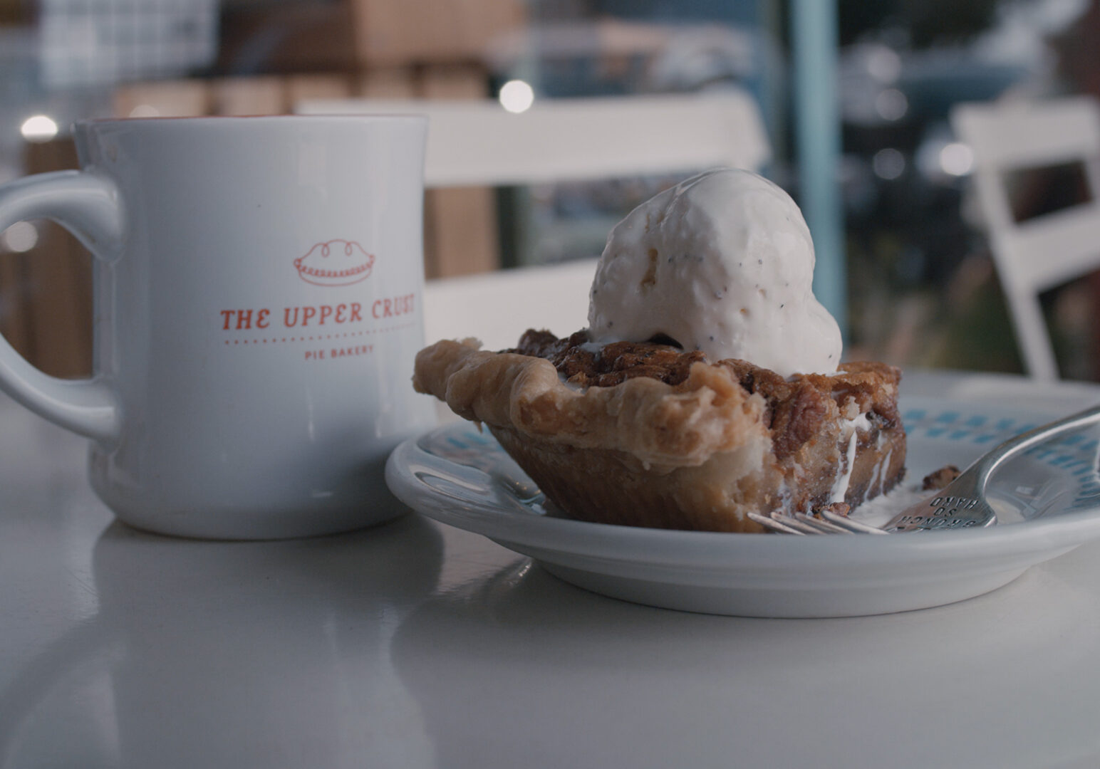 Pie a la mode at The Upper Crust.