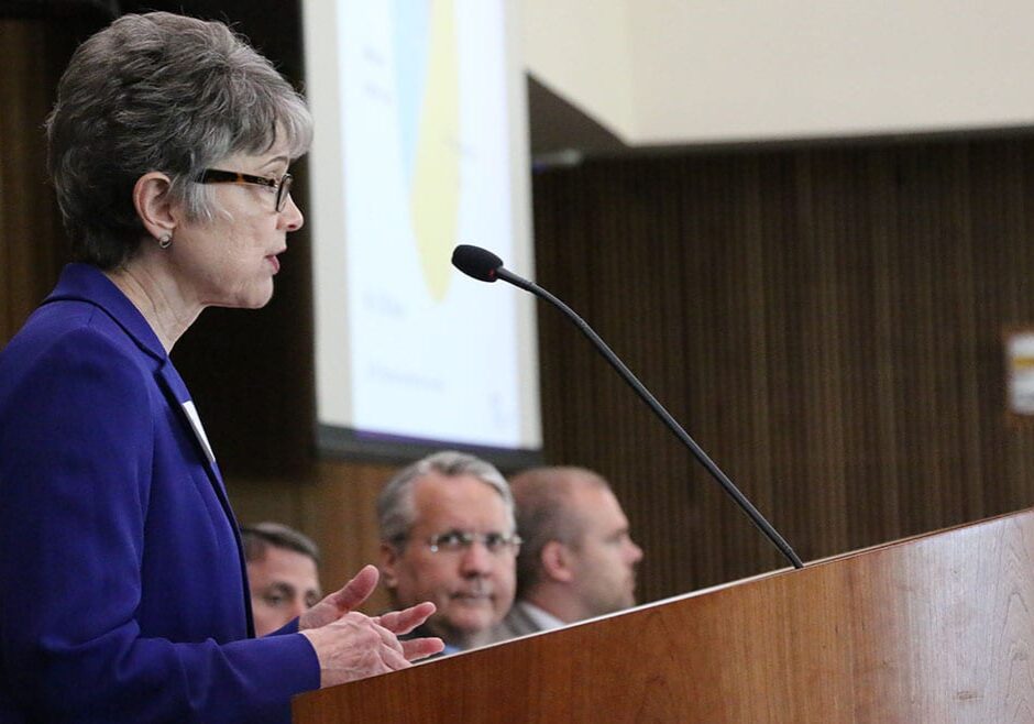 Karen Wulfkuhle speaking