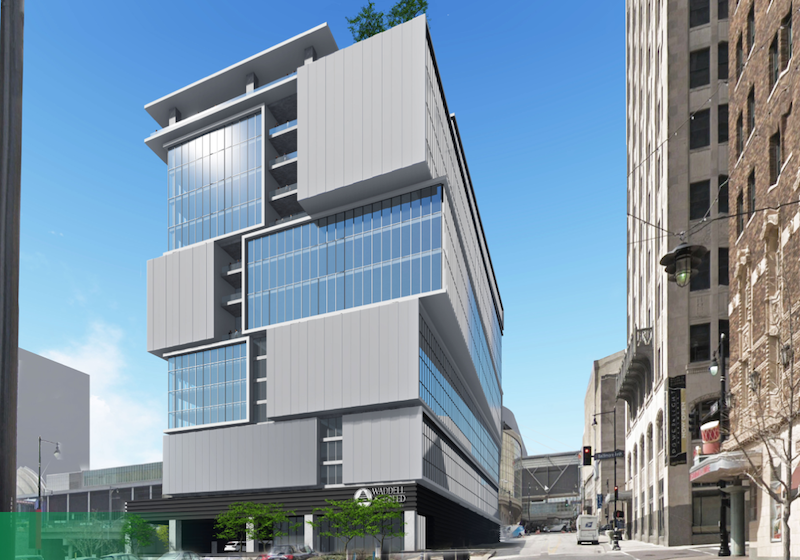 Waddell & Reed view looking west