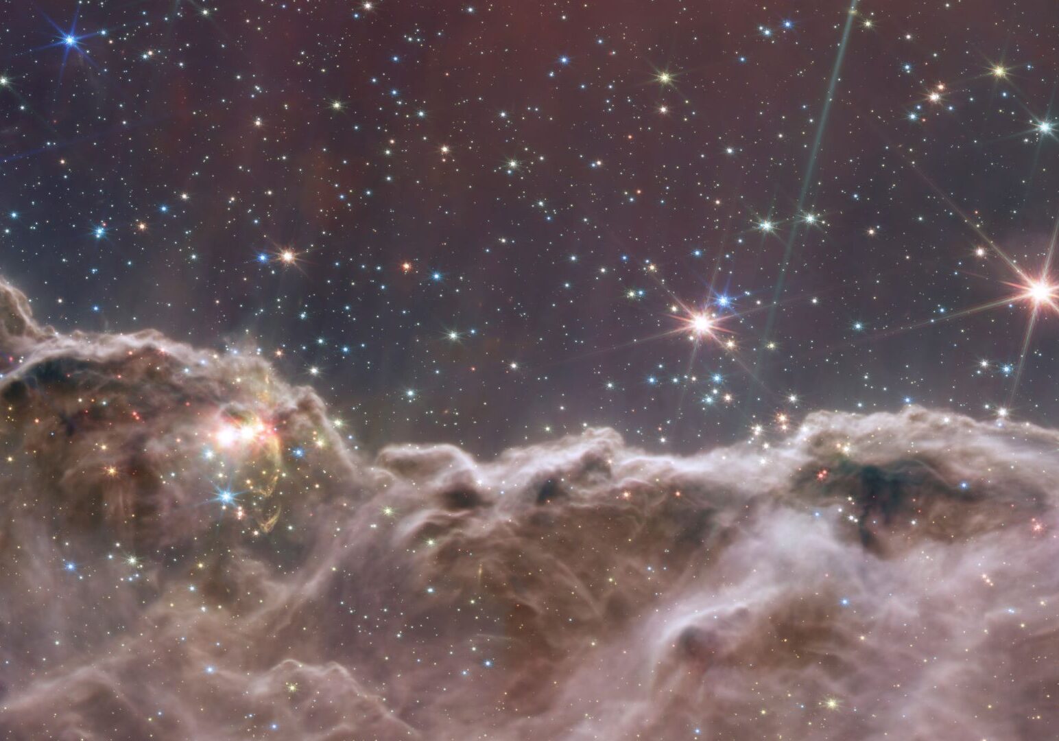 Celestial image from the James Webb Space Telescope.