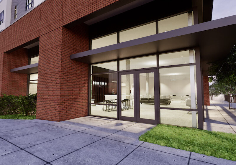 West Plaza Flats entrance