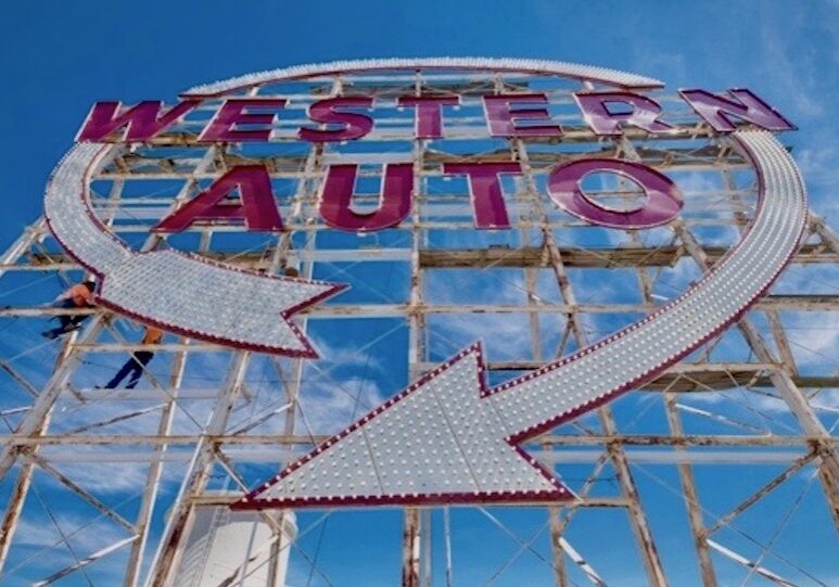 Western Auto sign