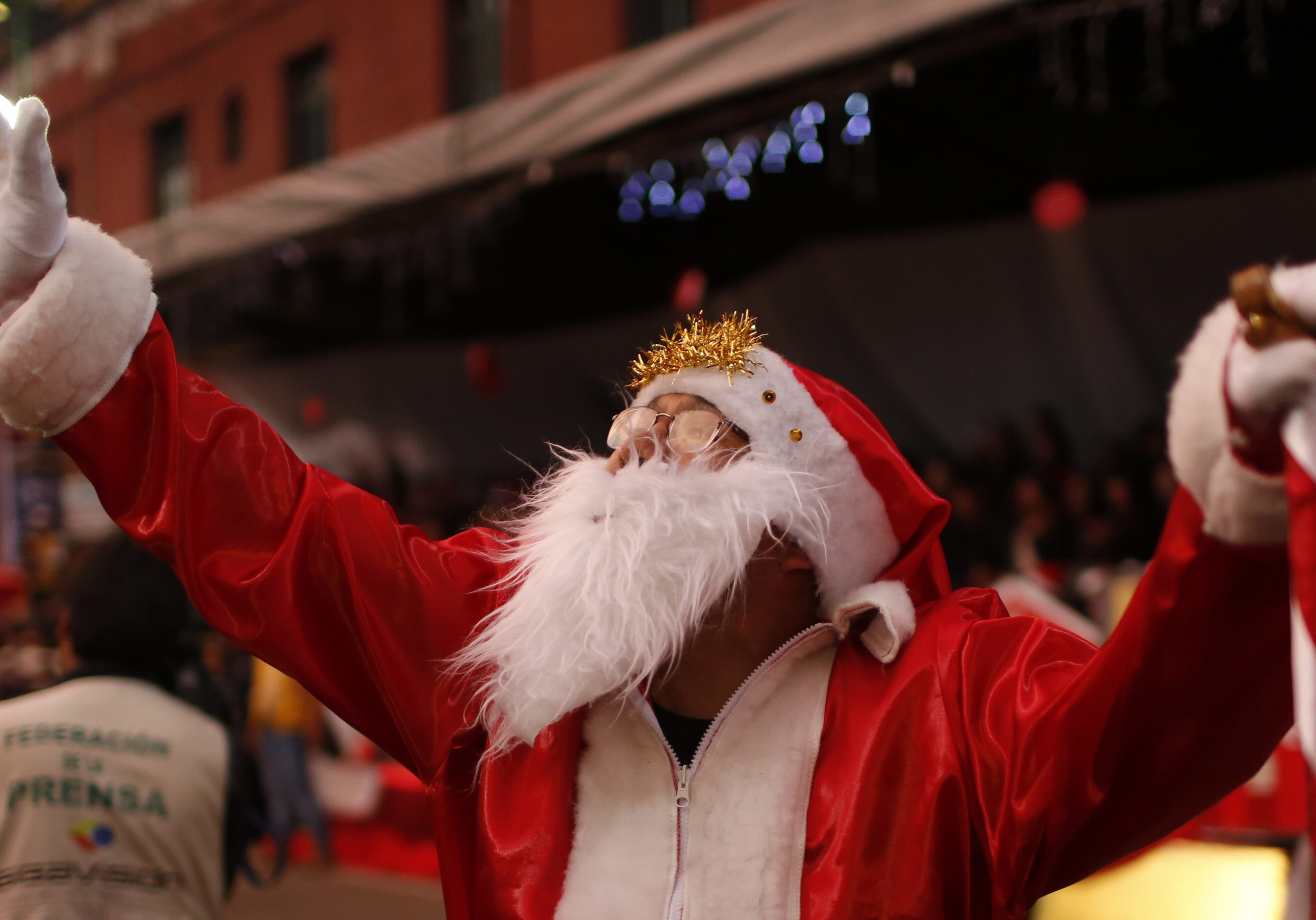 There are more than a few opportunities to snap a pic with Santa in December's first weekend. (Juan Karita | AP)