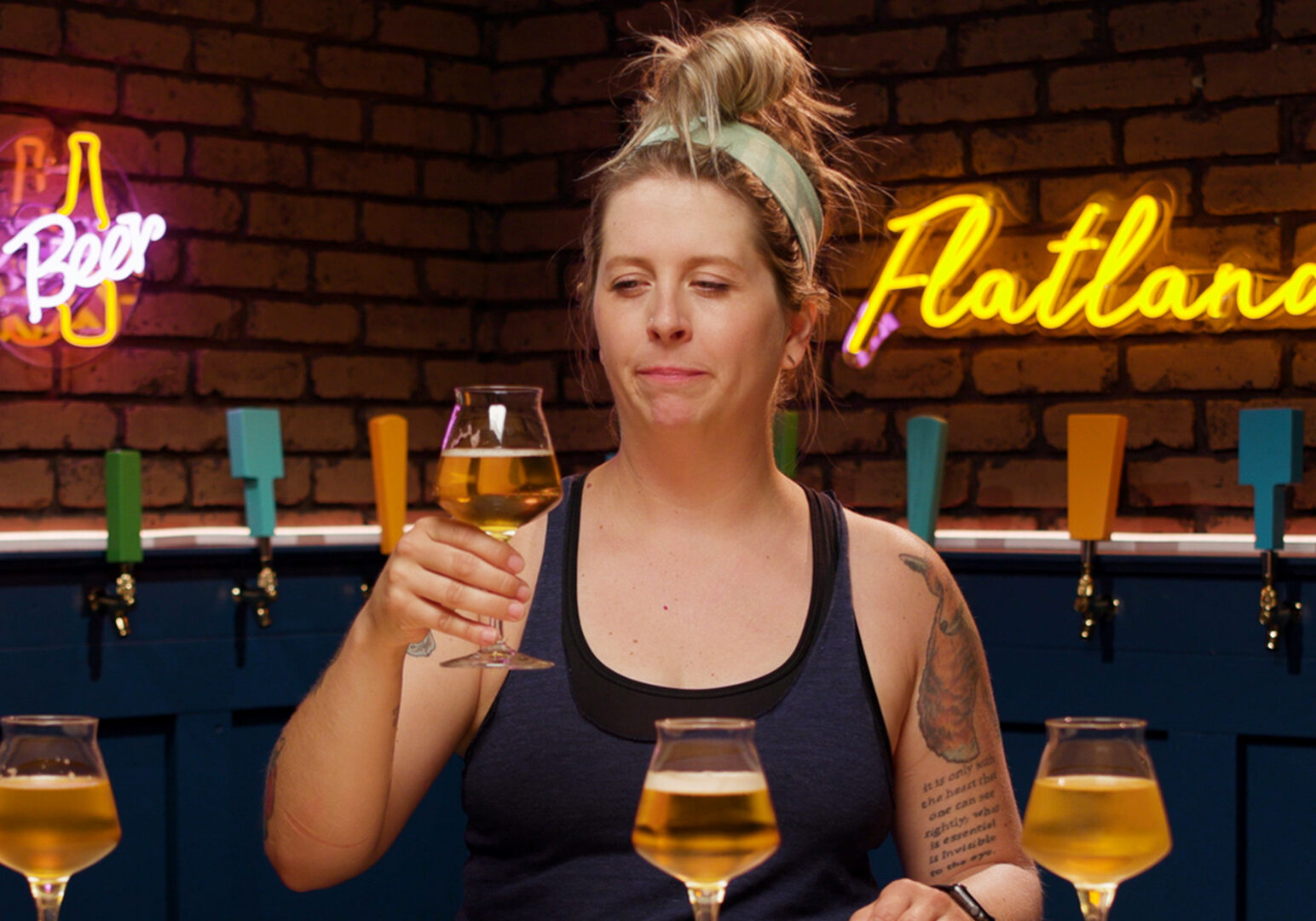 Tap List beer enthusiast Cassie Niemeyer taste tests yard beers.