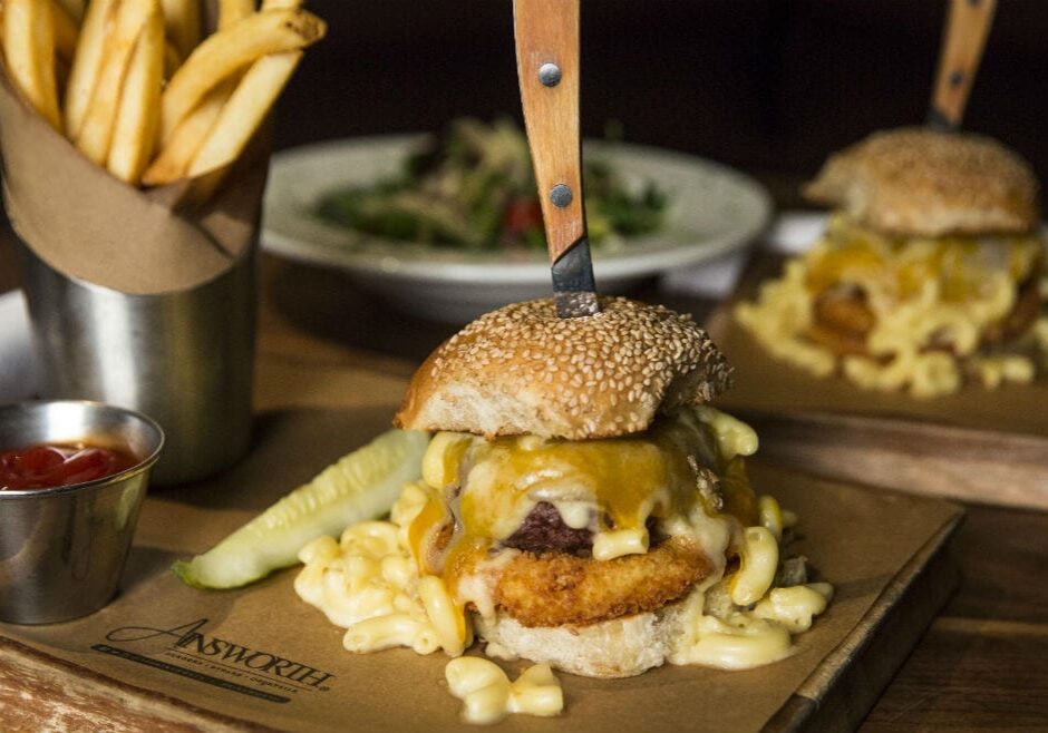 The Ainsworth has a mac and cheese cheeseburger