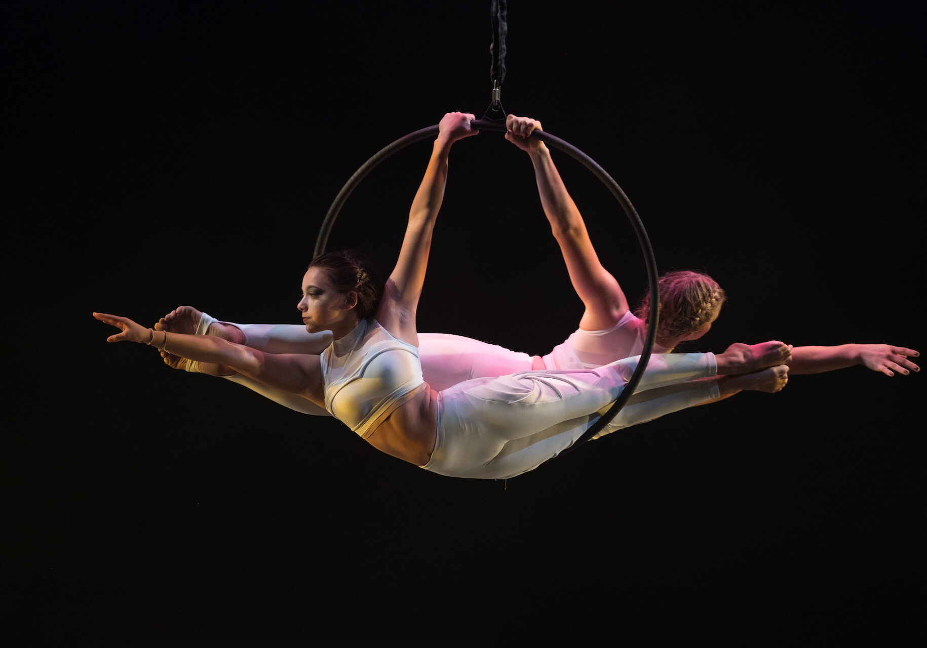 Acrobat performance at Fringe Festival.