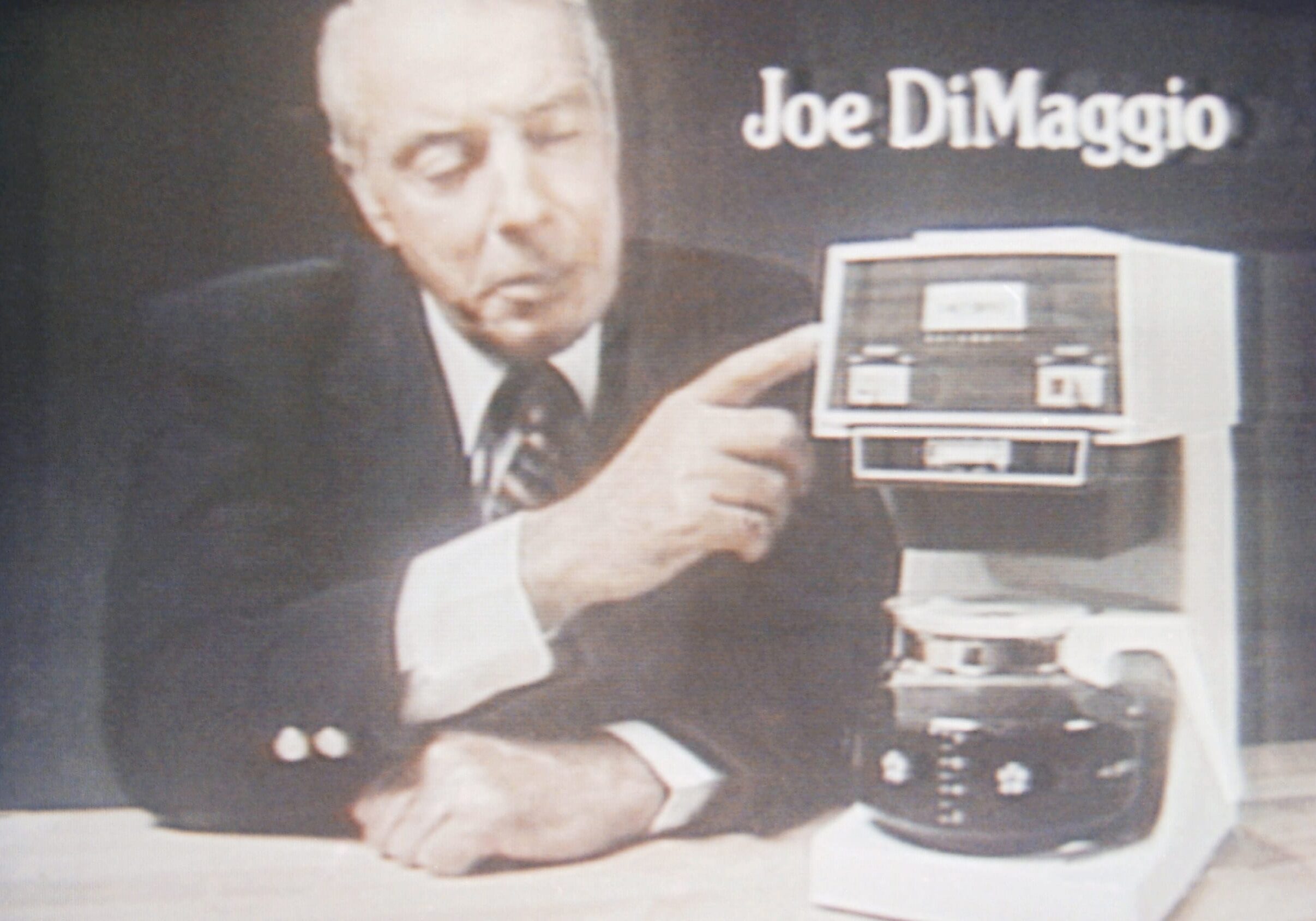 In the 1970s, Mr. Coffee, became iconic, an American byword for drip brewing. By Christmas 1977, department stores were selling more than 40,000 Mr. Coffees <em>a day</em>. Credit for some of that success goes to the machine's longtime pitchman, former New York Yankee Joltin' Joe DiMaggio, seen here in a television commercial from 1978.