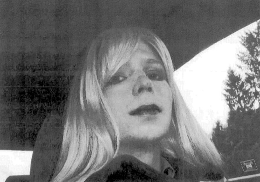 Pfc. Chelsea Manning poses for a photo in 2010.