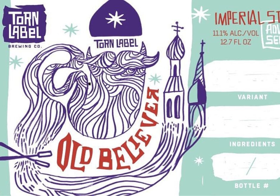 Old Believer is a holiday release for Torn Label Brewing Co.