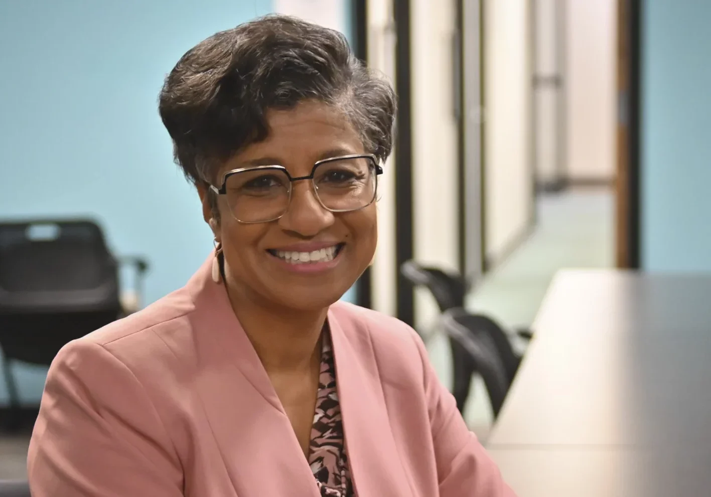 Christal Watson will be sworn in the evening of Dec. 15, 2025, as the new mayor of the Unified Government of Wyandotte County and Kansas City, Kansas. (Carlos Moreno | KCUR 89.3)