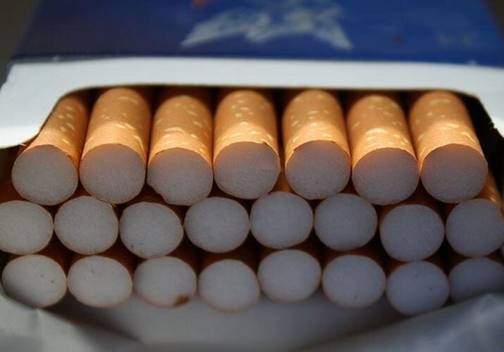 Missouri has the lowest cigarette taxes in the nation, at 17 cents a pack. Kansas has the 15th lowest, at 79 cents a pack.