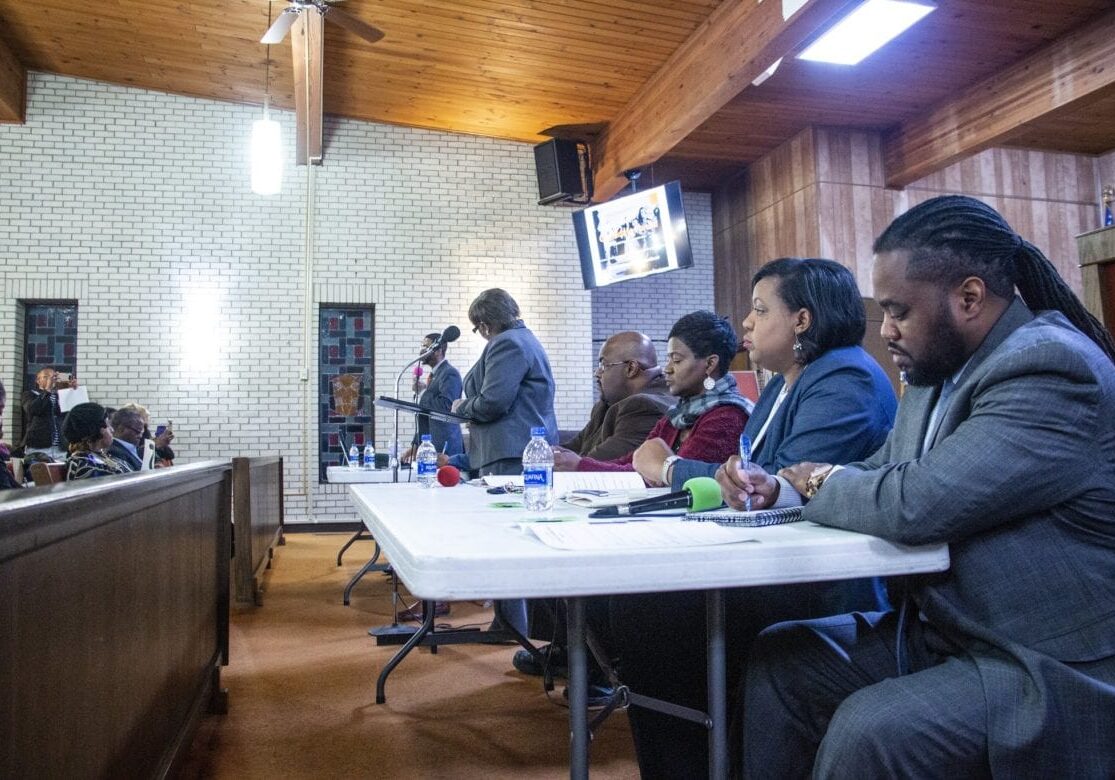 Candidates for Kansas City's 3rd District council seat participated in an election forum Thursday evening at Metropolitan AME Zion Church, 2828 Prospect Ave. (Mike Sherry | Flatland)