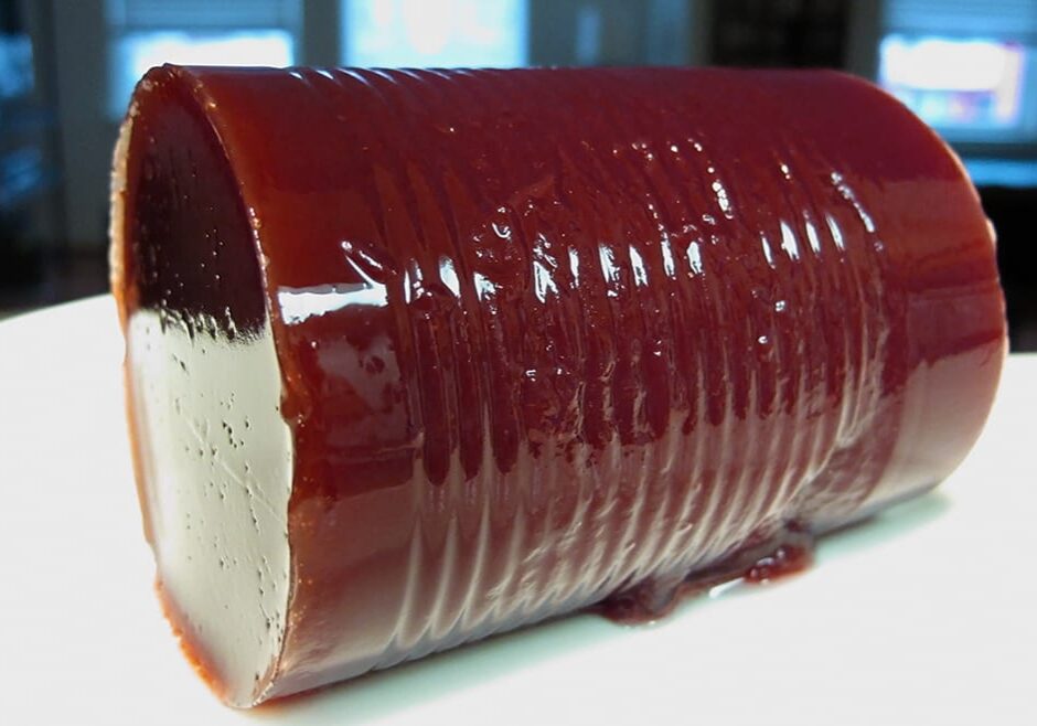 Close-up of cranberry sauce