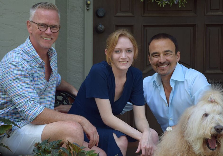 darrel, jessica, lance, and the dog sadie