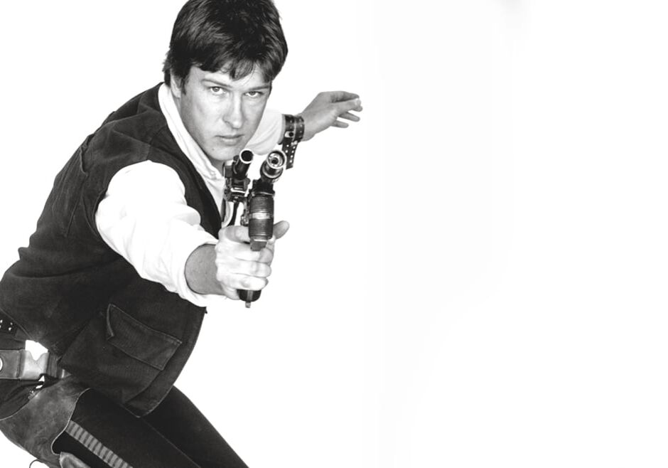 A man dressed as Hans Solo