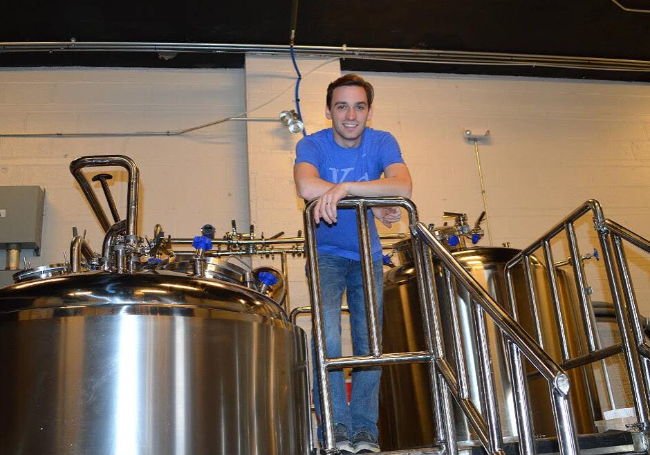 Founder and brewer Aaron Ogilvie is getting ready to open the Double Shift Brewing Company Saturday. Photo by Jonathan Bender.