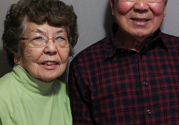 Roy Ebihara and his wife, Aiko, at StoryCorps in Oberlin, Ohio. Both were in Japanese internment camps in the 1940s.
