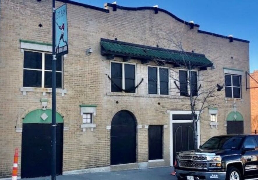 The façade of the historic Eblon Theater at 1822 Vine St.